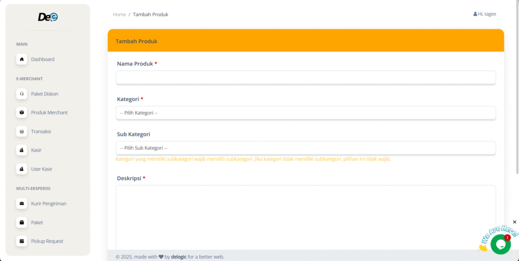 Lengkapi formulir yang tersedia.