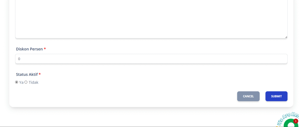 Klik tombol “Submit”.