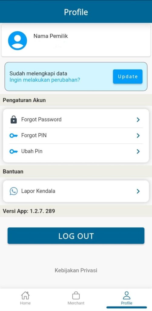 Pergi ke halaman “Profile” lalu klik “Lengkapi Informasi”.