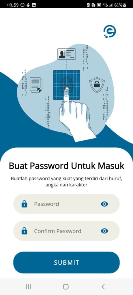 Jika kode verifikasi benar, kamu akan lanjut ke halaman berikutnya. Inputkan password barumu lalu klik “Submit”.