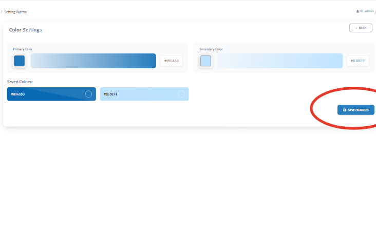 Klik tombol “Save” untuk menyimpan pengaturan.