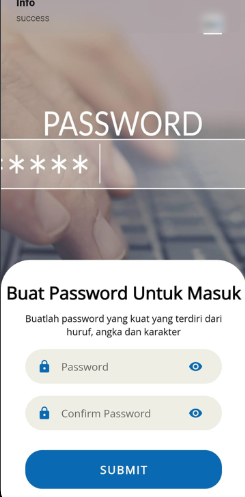 Buat password untuk akunmu.